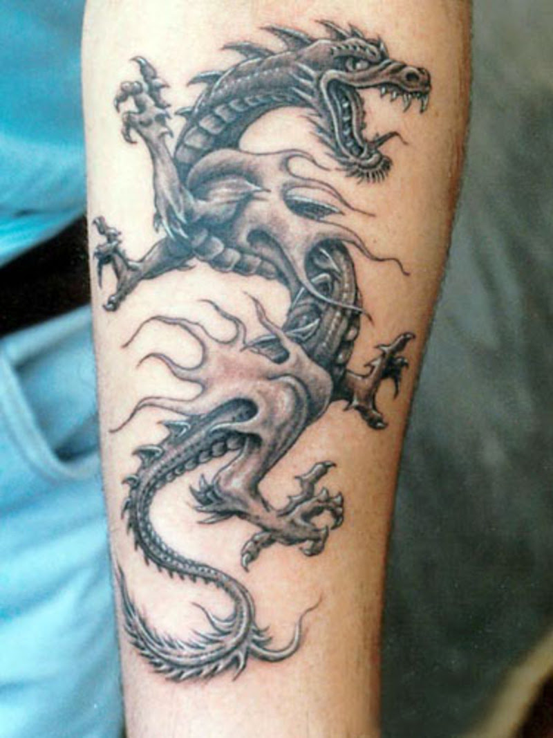 Dragon Tattoos Designs, Ideas and Meaning - Dragon Sleeve Tattoo