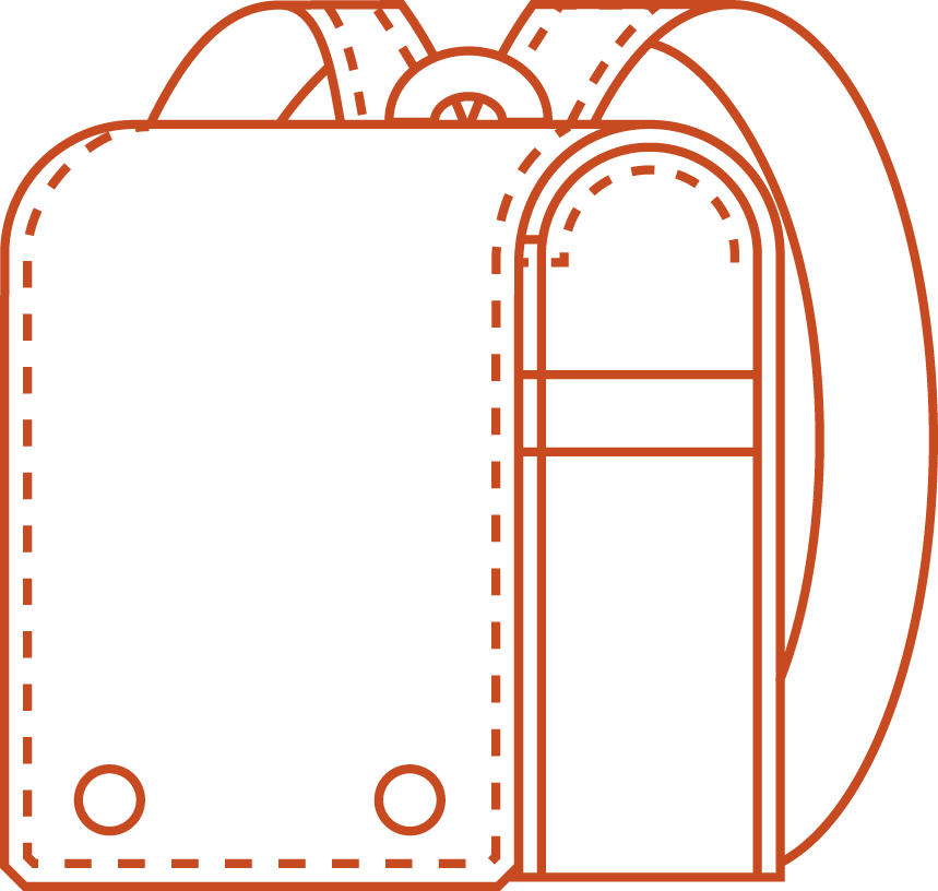 ランドセルのイラスト 時間割チェックに蓋が開いたｖｅｒ も 可愛い無料イラスト素材集