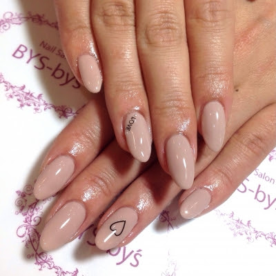 シンプルハートネイル 愛媛 松山ネイルサロン Nail Gallery Bys By Sベイビーズ