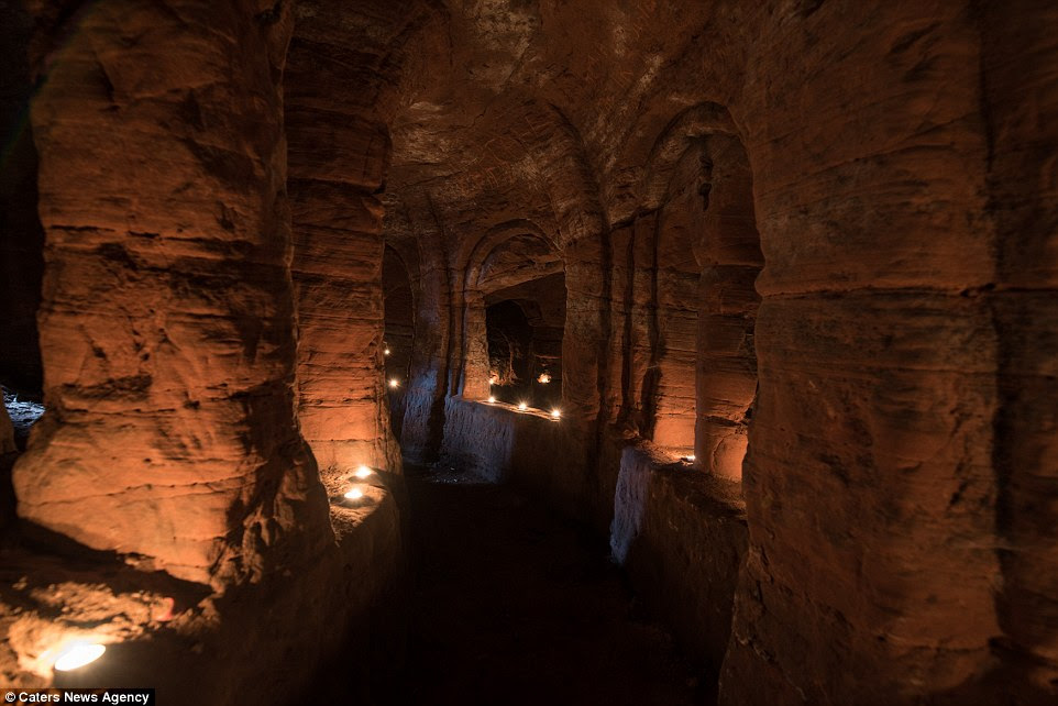 Hole in the wall: The intricately carved caves feature cleverly engineered pillars to hold the weight and make them safe for the worshipers inside, as well as ornate archways and squares 