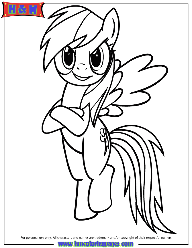 Free My Little Pony Coloring Pages Rainbow Dash, Download ...