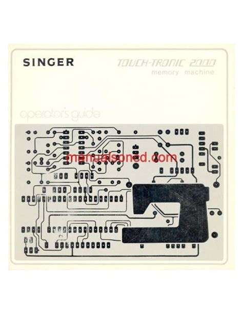 Learn about the inner workings of sewing machines and see expert reviews and prices for sewing machines. Singer 2000 Touch-Tronic Sewing Machine Instruction Manual