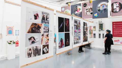 The gallery space at Leeds Arts University