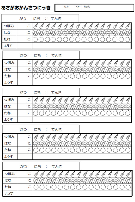 月と星 有職ママの あるある 日記 朝顔