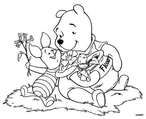  free printable winnie the pooh coloring pages for kids