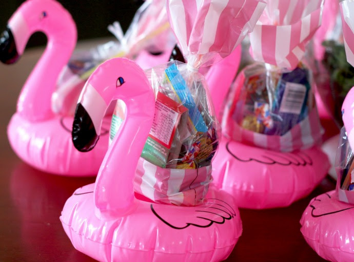 flamingo party goodie bags