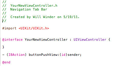 8. Add an IBAction for our button