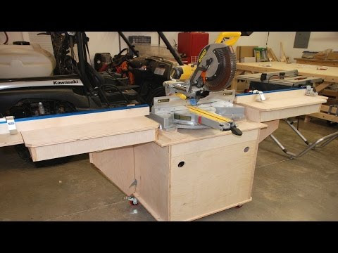 Miter Saw Stand/Planer Station With Rotating Top | How To Save Money 