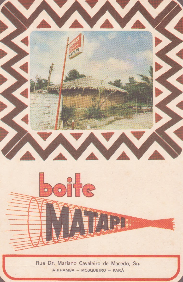 Boite Matapi, Ariramba, Mosqueiro / Guia Turístico do Pará (c. 1970)