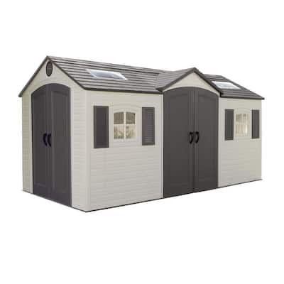 ... 15 ft. x 8 ft. Double Door Storage Shed-60079 - The Home Depot