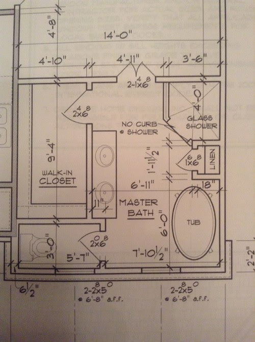 Master Bath layout Master Bath layout