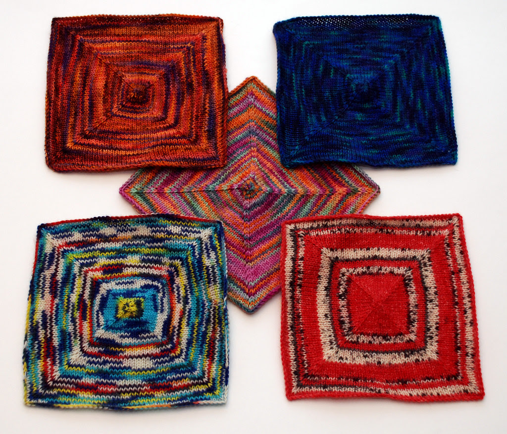 Sock Yarn Square Pattern