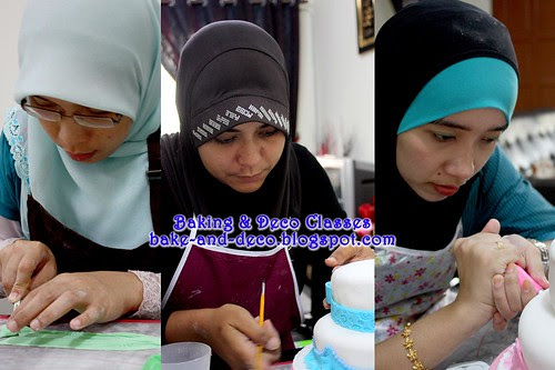 Batch 24 Dec 2010: Two stack fondant cake with figurine