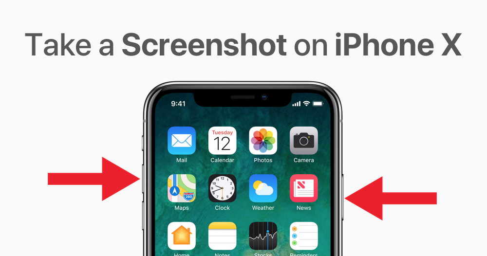 How to Take a Screenshot on iPhone  X