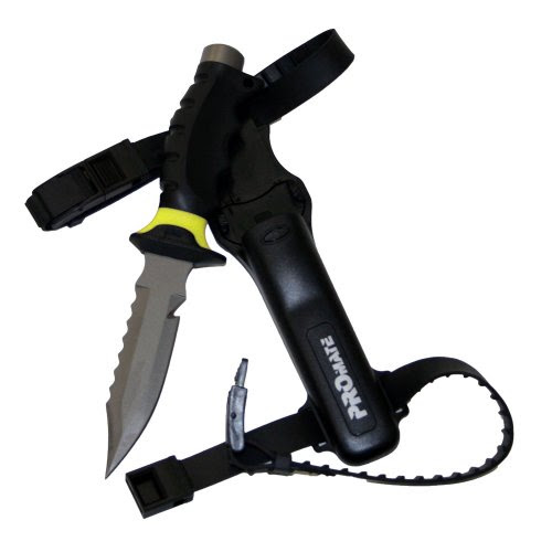 Promate Barracuda Sharp Tip Titanium Diving Knife (5-inch)