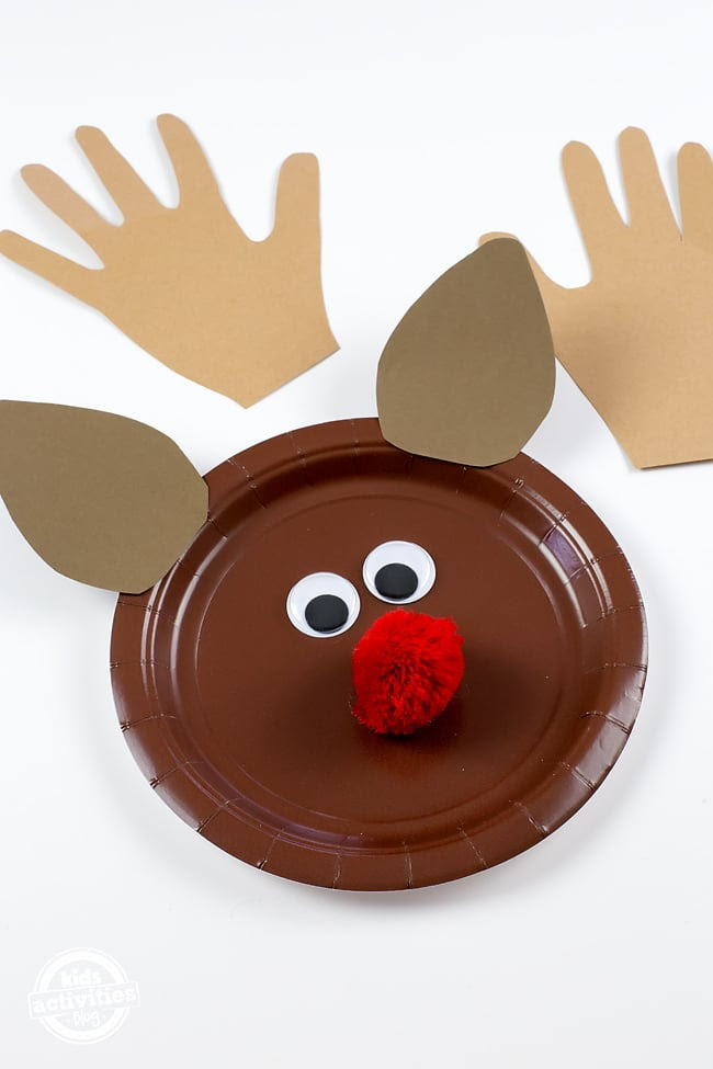 Paper Plate Reindeer Craft