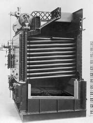 Model of an 8 element 'Belleville' marine steam boiler