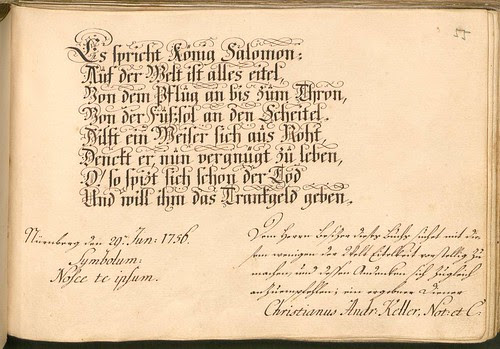Liber Amicorum - Johann Christian Sigmund Mönch c