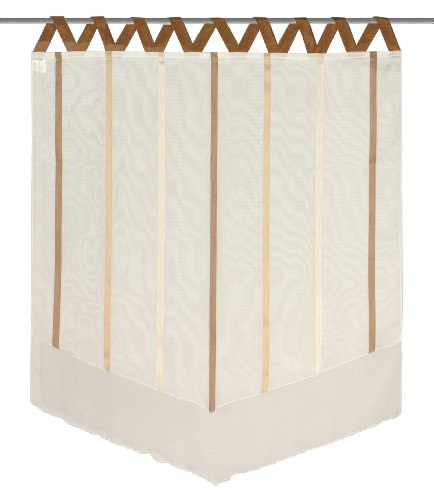 Home fashion 59708-811 Fensterbehang / Voile Streifen / 100 x 90 cm