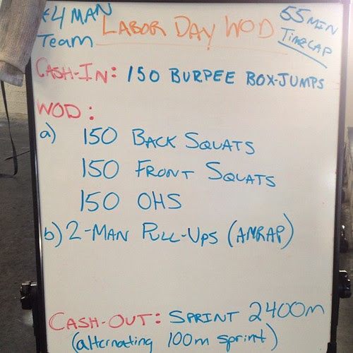 Some crazy lady came up with this torturous event. We finished though!! #wod #crossfit