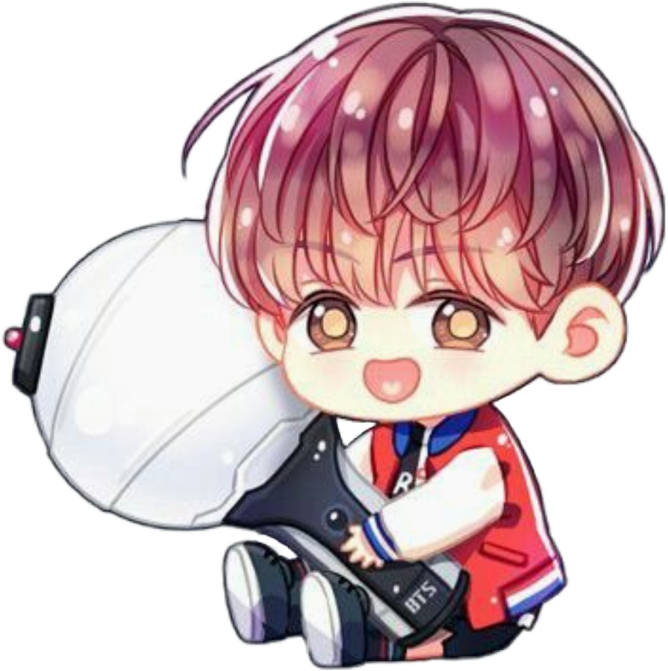 freetoedit bts chibi jhope Sticker by editxall freetoedit bts chibi jhope Sticker by editxall