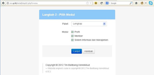 Download installer CMS Balitbang - Administrasi Negara