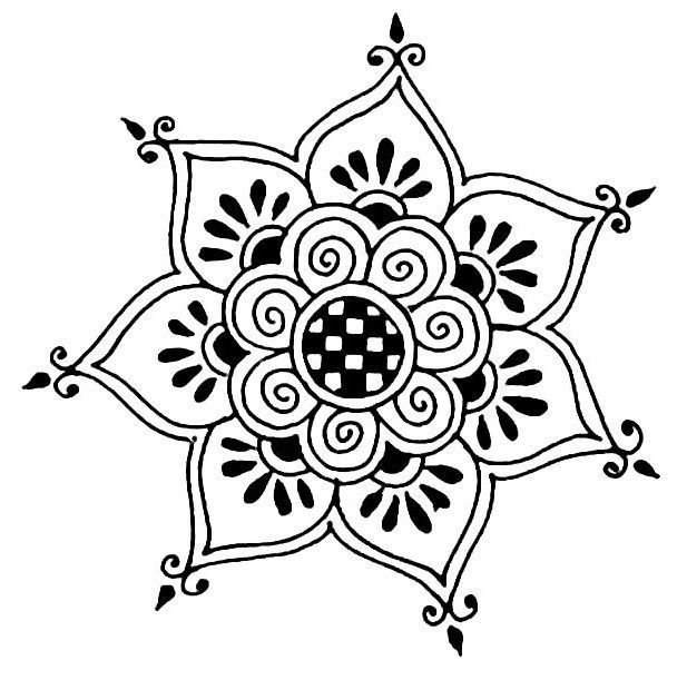 Схемы узоров мехенди