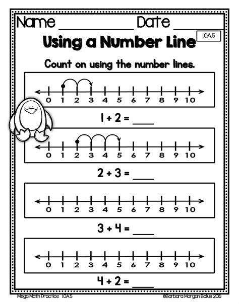  how to use a number line in first grade number sense practice for the