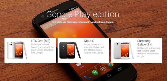 Google elimina de la Play Store las versiones GPe del HTC One, Xperia Z Ultra y LG G Pad 8.3