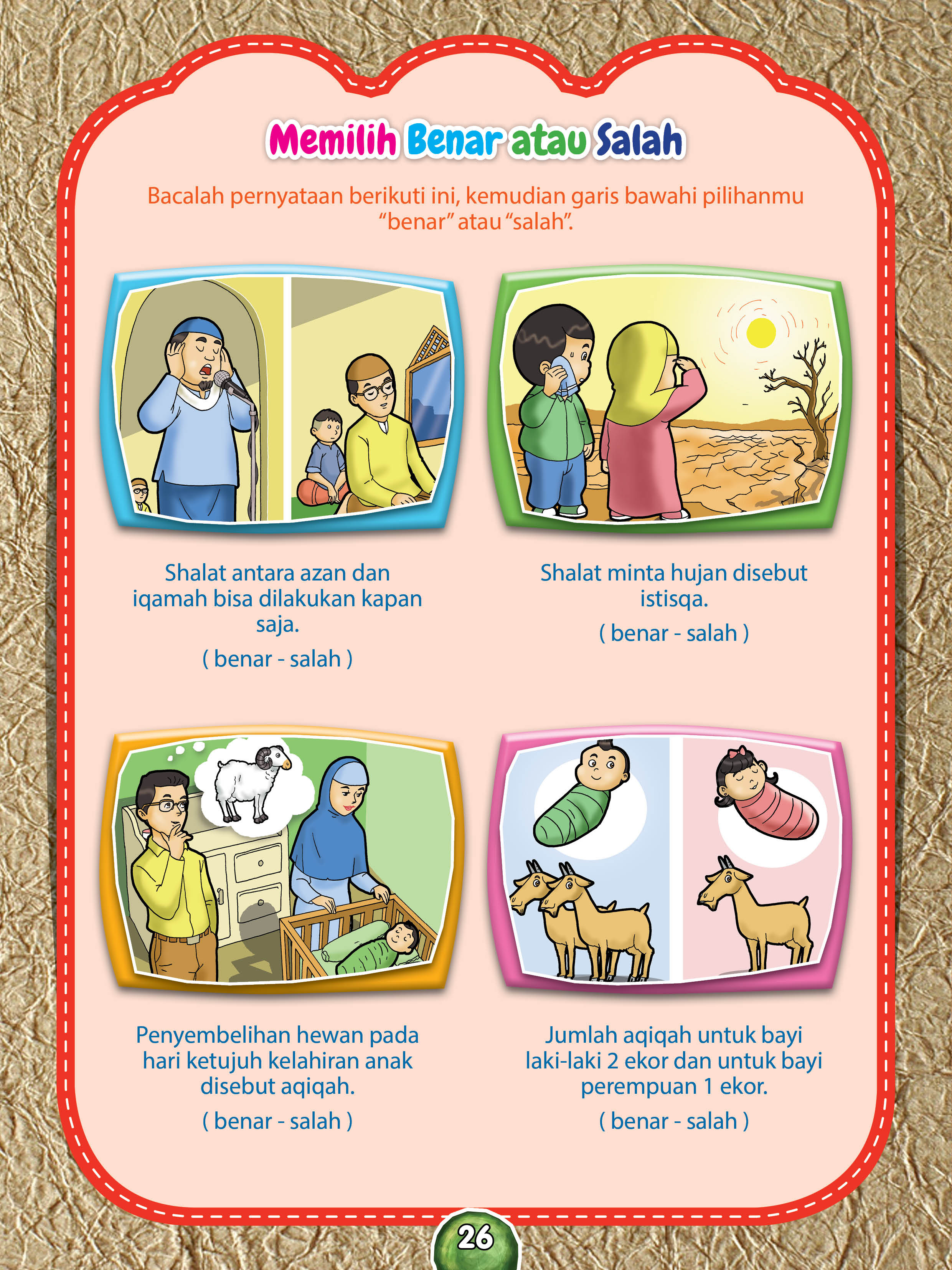 Memilih Pernyataan Benar atau Salah  Ebook Anak