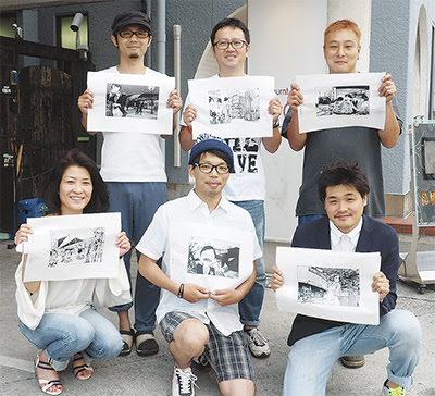 Yamato元気会 市内８駅のイラスト展示 漫画家とコラボ企画 大和 タウンニュース