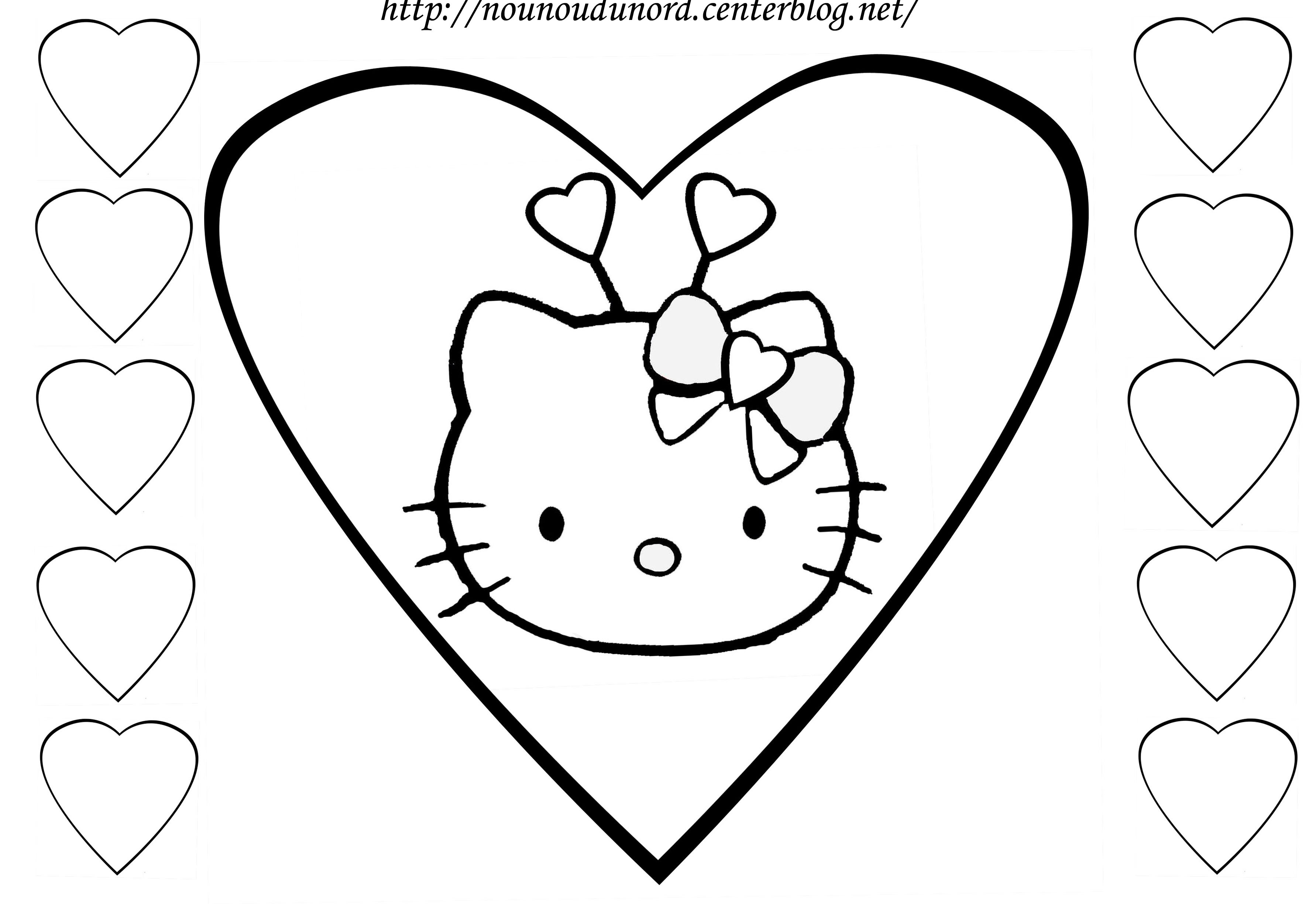 Coloriage hello kitty gratuit dessin a imprimer 26