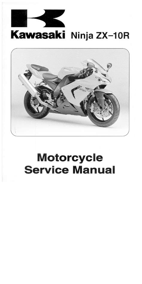 PDF Kawasaki Ninja Zx10r 2001 Repair Service Manual