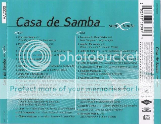 Casa de Samba - Sem limite CD 01