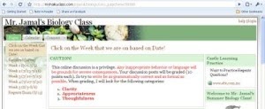 How to: Create a Blackboard like class website for your students with
no Html knowledge
