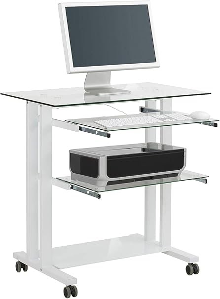 Petit Bureau Ordinateur Verre