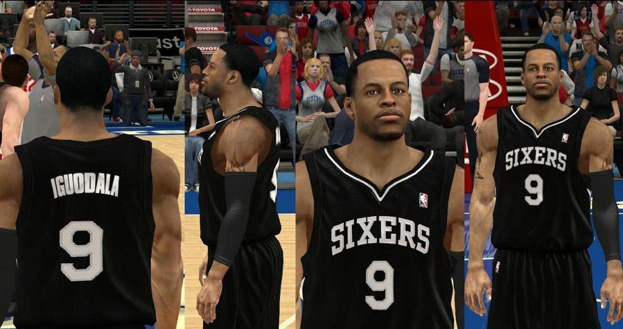 Download NBA 2K12 Philadelphia 76ers Back in Black Jersey Patch