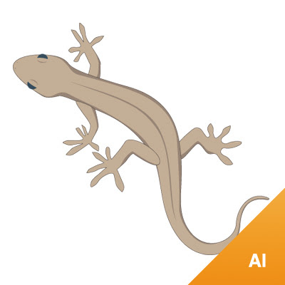 ヤモリ Illustrator Ai 素材 Shade素材 無料ダウンロード 58 Parts
