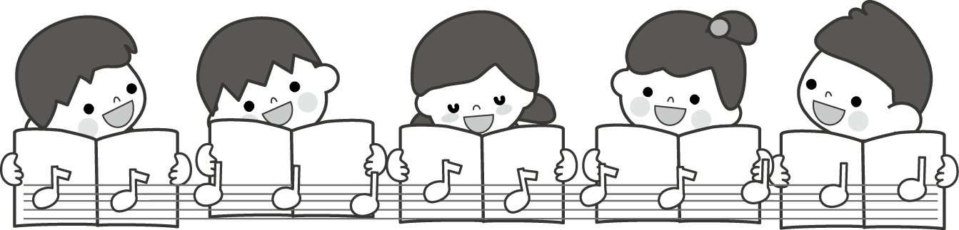 合唱 歌う 無料イラスト