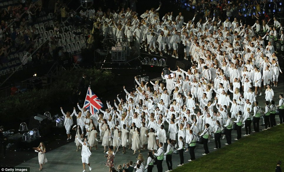 British invasion: Team GB made their way round the stage 