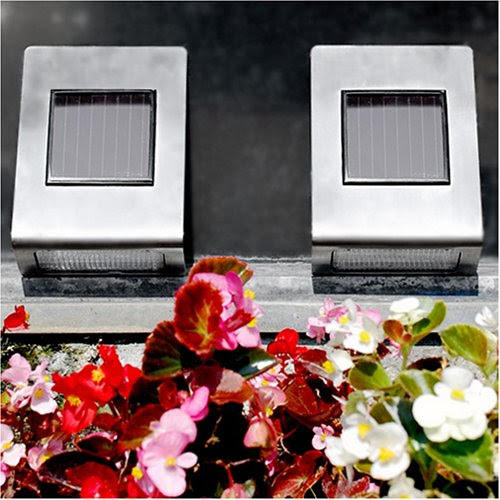 CE Certified Ultra Bright Stainless Steel Wall Mounted Solar Path Light - 2 Pack