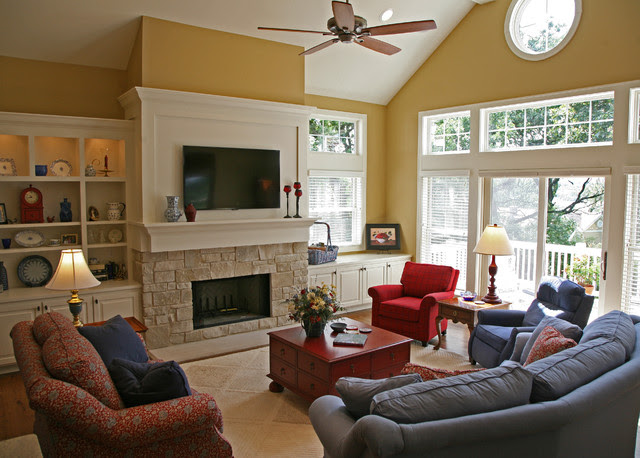 happy french country retreat - traditional - living room ...