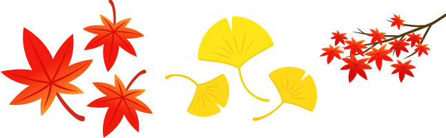 色とりどりの紅葉 もみじ のイラスト無料素材を集めました Ai Eps ベクター Png Design Vector