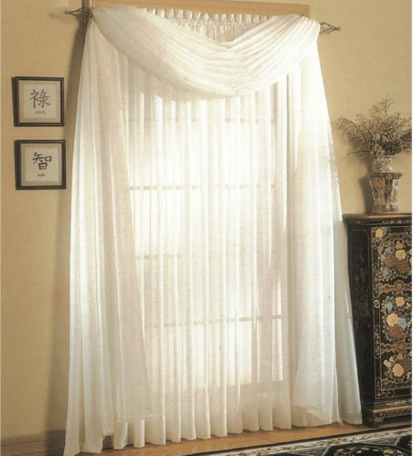 United Curtain Venice Crushed Voile Curtain Panel - modern ...