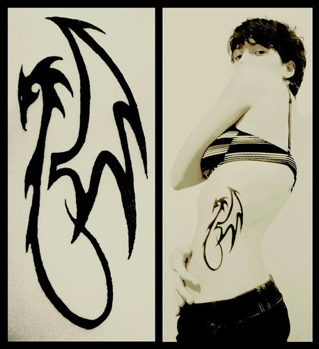 Welsh Red Dragon Tattoo for Girls