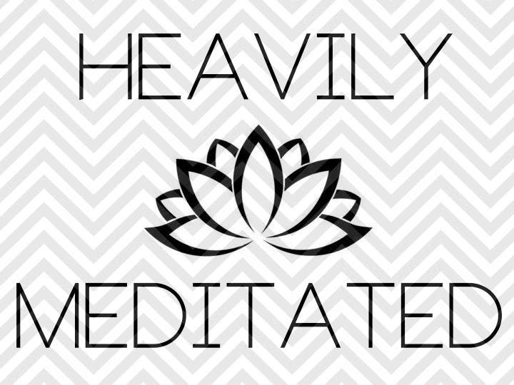 Download Heavily Meditated Yoga Lotus SVG and DXF Cut File • PDF ...