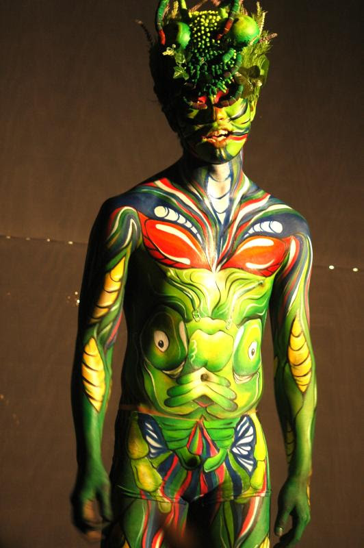Korean Body Painting Model