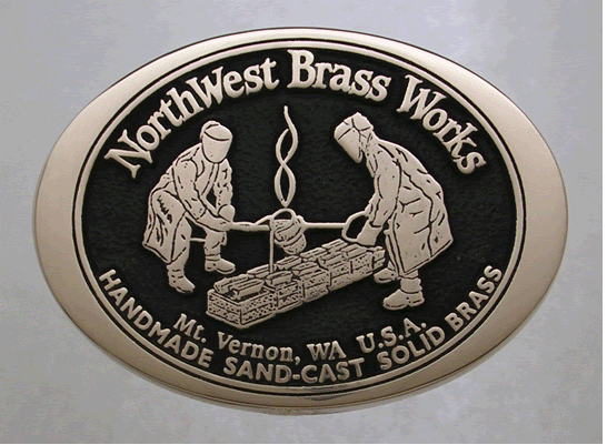Custom Brass Belt Buckles made by Northwest Brass Works USA