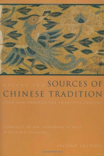 Sources of Chinese Tradition, Vol. 2 2nd (second) Edition