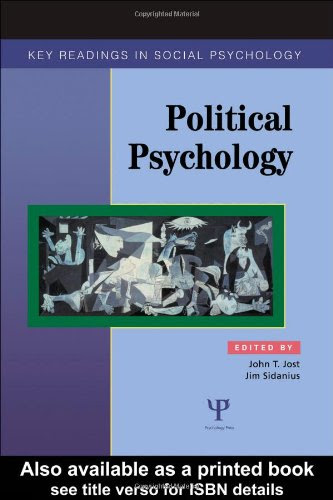 Political Psychology: Key Readings (Key Readings in Social Psychology)From Brand: Psychology Press